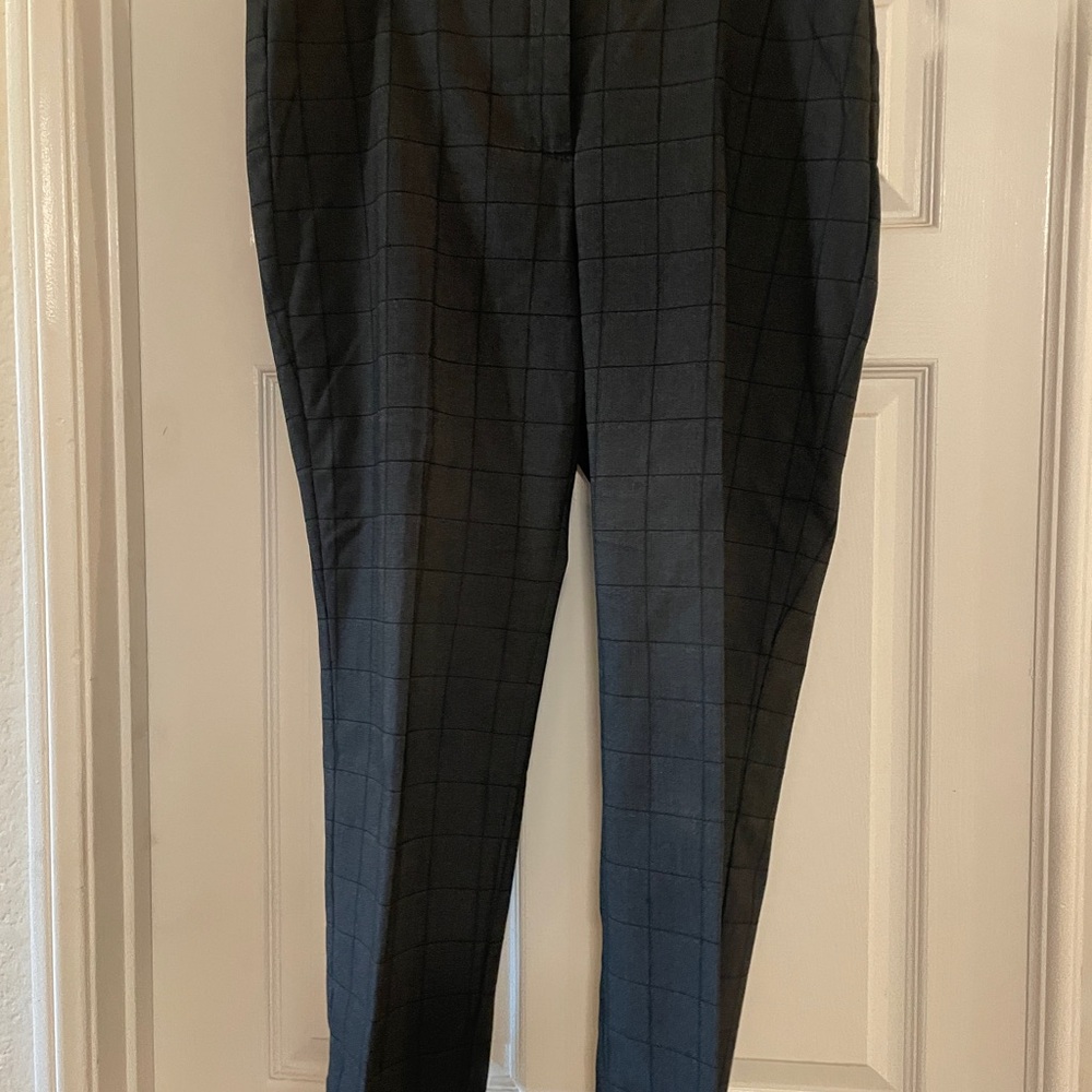 Ann Taylor Women’s Black Checkered Pants